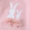 Зимние дети наборы повседневные с длинным рукавом принт кролика комбинезон цветочные розовые брюки милые 2 шт. 2 шт. 210629