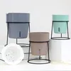 Yaratıcı kendi kendine sulama saksı renkli plastik modern dekoratif ekici ev ofis masası dekorasyon yetiştiricilerinin tencere