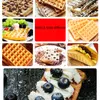 Edelstahl Waffelmacher Maschine Quadratische Form Waffel Maschine Eisen Platte Kuchenofen Belgische Waffelmaschine Küchengeräte