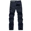 Men's Military Style Cargo Pants Men Summer Waterproof Breathable Male Trousers Joggers Army Pockets Casual Pants Plus Size 4XL 211201