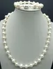 Earrings & Necklace Rare White 5-6mm/10-11mm Freshwater Cultured Pearl Fashion Bracelet Set 20/7.5 Inches Jewelry Sets For Women