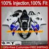 Body Injectievorm voor Suzuki GSXR-750 GSXR 750CC 600CC 750 600 CC 2004 2005 43 NO.6 GSXR600 GSXR750 K4 04 05 GSXR-600 GSX-R750 2004-2005 OEM Fairing Kit Donkerblauw Voorraad