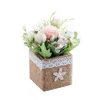 Flores decorativas grinaldas Simulação Flor Peony Flor Flowerpot Flowerpot Pequenos plantas pequenas sala de estar decoração de decoração ao ar livre