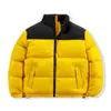 Mens Down Padded Jackets 패션 트렌드 겨울 긴 소매 지퍼 파카 코트 디자이너 남성 따뜻한 북쪽 두꺼운 오버 코트 커플 윈드 브레이커