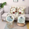 Yastık / Dekoratif Yastık Çiçek Baskı Polyester Kare Yastık Kapak Araba Kanepe Ofis Sandalye Yastık Basit Ev Dekorasyon Süsler