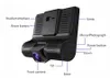 4.0-calowy samochód DVR 1080P Full HD Car Dash Cam 3 Lens Parking Monitor Widok z tyłu wideo Auto DVRS Night Vision Camera A4