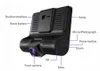 4.0 inch car DVR 1080P Full HD Car Dash Cam 3 Lens Parking Monitor Rear View Video Auto Dvrs Night Vision Camera A4