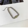 Punk hip hop fläckar halsband för kvinnor gris näsa kedjor halsband brev halsband tjock kedja choker halsband smycken x0707