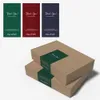5 * 10cm 3色ギフトシールパッキングラベル50pcs /ロット印刷ホリデープレゼント包装シーリングステッカー長方形の紙パッケージのラベル
