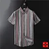 2021 Luxurys Defingers Defing Dress Business قميص قميص غير رسمي شريط ضئيل المذكر الموضة الاجتماعية Plaid M-3XL#032808