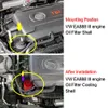 Aluminiummotorolja Filter Kylskal för Volkswagen Golf 7 GTI R SCIROCKO OCH AUDI S3 A3 Q5 MK7 Bil Styling bil