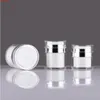 High-grade 15G 30G 50G White Press Korean Cosmetics Empty Acrylic Face Foot Snail Cream Jar Airless Bottle Containers 10pcsgoods