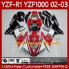 ヤマハYZF R 1 1000 CC YZF-R1 YZF-1000 00-03ボディワーク90NO.102 1000cc YZF R1 YZFR1 02 03 00 01 YZF1000 2002 2001 2000 2000 2000 2001 OEMフェアリングキットブラックブルーBLK