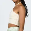 Chu Sau Schönheit Sommer Slim-fit Halter Helle Linie Dekoration Kurze Leibchen frauen Crop Top Mode Weibliche Chic 210508