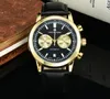 Vijf steken All Dial Working Mens Quartz Watch luxe horloges met kalenderleren band en mesh riem topmerk Hamilt High Qu4094184