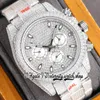 2022 SF V2 116508 ETA 7750 SA7750 Cronógrafo Reloj automático para hombre 116523 Esfera dorada Caja de acero inoxidable 904L Iced Out Diamonds Pulsera de dos tonos Relojes de eternidad 116599