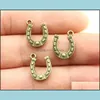 Charms Jewelry Findings & Components 60 Pieces Metal For Making Animal Good Luck Horseshoe Horse Shoes