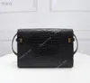 2021Newmanhattan Advanced Seldles Leather Leather Handbag CrocodileチェーンデザイナーパターンFemme Lady Tote Luxury Messenger Bag's