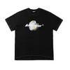 Adererror Hip Hop Twisted Earth T-shirt Estate Slim Fit Casual Nero Bianco Fluorescente Ader Error T Shirt Top Tee 210420