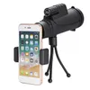 IPree® 40x60 10 kez FMC Kaplama Bak4Telescope Monoküler Ultra HD Su Geçirmez Düşük Işık Gece Görüş Telefon + Klip Tripod