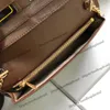 Luxury Designer Wallet 1955 Gold Chain Wallet Lady Double G Bag Coin Purse Famous Card Holder Women Classic Long Pocket Clutch 621258m