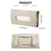 1 PC Organizer Box Car Sun Visor Boxes Interior Napkin Holder PU leather Tissue Bag Accessories For Auto