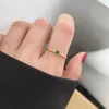 Trouwringen Birthstone Ring Minimalistische Edelsteen Stapelen - Mom Gifts, May Emerald Crystal voor haar