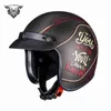VCOROS Universal Straight 3 Snap Motorrad-Blasenvisier Vintage-Helm Roller Retro-Linsenschutzbrille