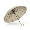 Guarda -chuvas long automática grande guarda -chuva homem homem parasol retrô bambu manuse