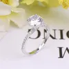 Luxury 100% 925 Sterling Silver Simulated Diamond Wedding Engagement Cocktail Women Band Rings Set Fine Gemstone Jewelry wholesale