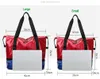 Glossy Gym Bag Dry Wet Travel Fitness Bag For Men Tas Handbags Women Nylon Luggage Bag With Shoes Pocket Sac De Sport Q0705