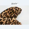 Women vintage leopard print short smock blouse ladies square collar elastic ruffles femininas shirt chic crop tops LS7047 210420