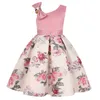 Baby Girl 3D flower Silk Princess Dress for Wedding party elegant Kids Dresses for Toddler Girl Children Fashion Clothing Q0716