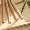 Beverage Drinking Straws milk tea natural bamboo straw bamboo color Barware Kitchen Coffee tools 7mm*200mm T2I51870
