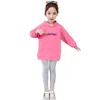 Flickor Cargo Kläderjacka + Byxor Barnsport för Patchwork Girl Clothing Spring Autumn Kids Tracksuit 210528