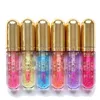 Ministar Splitter Lip Belumper لمعان 24K الترتر الذهبي 3D Hydra Plumping Lipgloss Clear Tradual Long Lips Lips Makeup