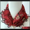 Avvolge Cappelli, Guanti Aessories2021 Per le donne Lady Sciarpa di chiffon di seta Regali di pizzo Varietà di capelli Collo di perle Bandana Sciarpe di moda Chic Drop Del