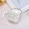 Bling Sparkly Glitter Full Diamond Harding Case Case Wireless Earphone Complise Protect Protect защитная для Apple Airpods 1 2 3 Pro