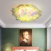Deckenleuchten Nordische LED-Blütenblatt Innenbeleuchtung Kreative Dekor Schlafzimmerlicht Moderne Hängelampe Küchenvorrichtungen