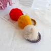 10 pièces/ensemble bandes multicolores mignon boule de fourrure attaches élastiques pour enfants filles chouchous élastique pour queue de cheval accessoires de cheveux
