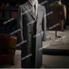 Yiwumensa Ankomst Tweed Peaked Lapel Wool Blandningar Långärmade Mänskassor för bröllopsjacka Dubbelbröst Groomsman Coat 211122