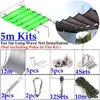 الظل SS304 Wave Sunshade Nets التثبيت أجزاء ملحقات صافية