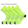 4Pairs Pro Road Skarpetki Rowerowe Mężczyźni Kobiety Oddychające Rowerów Na Zewnątrz Wyścigi Rowerowe Calcetines Ciclismo