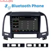 Bil DVD-spelare för Hyundai Santa Fe 2005-2012 Auto Stereo Navigation Android 10 GPS 2G 32g med telefonlänk