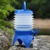 Hydratatie packs 5L vouwen inklapbare water emmer opslag container dranken dispenser draagbare bier auto vat camping picknick buiten