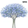 Flores decorativas grinaldas 10pcs gipsophila Faux Flower Seca Garland Secution Hastes Fake Greenery Decor DC1568087990