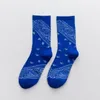 Meias masculinas Mans Sox Padrão de impressão de basquete casual algodão adulto outono inverno absorve suor clássico coreano skarpetki