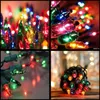 33ft 100LEDs Battery Holiday String Light Multicolor Christmas Lights with Timer& Memory Function Indoor Outdoor Party Decoration Warm White RGBY