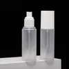 100 ml mini botellas de aerosol de niebla fina portátil recargable pequeño vacío de plástico de viaje contenedores de cosméticos