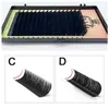 16 rows of 6-20 mm C D curl single grafted eyelashes classic personal eyelash extensions high quality matte soft eyelashes